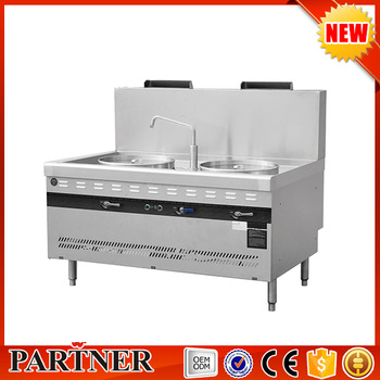 Factory Direct Gas Commercial Fast Pasta Cooker Noodles Boiler with Double Ranges
