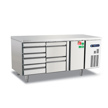 Ventilated style commercial undercounter deep freezer with drawer