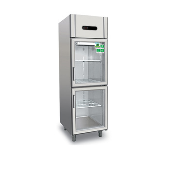 Top Quality commercial Stainless Steel 2 door beverage cooler for sale