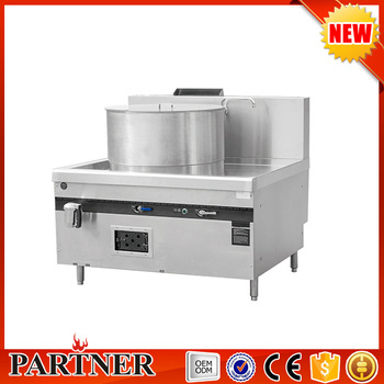 Commercial Stainless Steel Large Capacity Industrial Gas Kettle/Commercial Soup Cooker