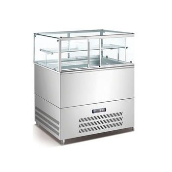 2017 hot selling free standing cooler refrigerated showcase with factory price