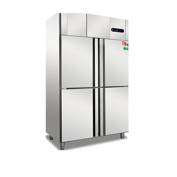 4 doors upright ventilated style commercial kitchen refrigerator for sale