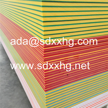 3 layer hdpe double color plastic sheet color laminated board