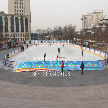 portable soccer wall hockey plastic sheet roller skating rinks