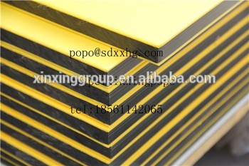 ABA three layer double color hdpe polyethylene plastic sheet/three layers plastic sheet manufacture