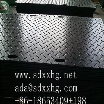 china 4&#39;x8&#39; pe hdpe ground protection mat portable roadway mat plastic trackway mats