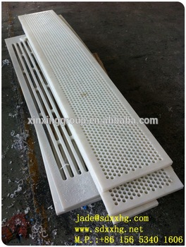 White UHMW-PE Suction Box Cover, Good Quality Dewatering Elements for Paper Machine