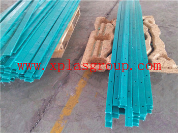 green UHMWPE wear resistant strip/panel/plastic machine part/conveyor part