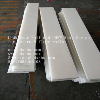 Belt Chain Guides UHMW Wear Strips molded/extruded Profiles in Polyethylene