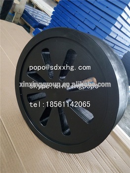 CNC machining white UHMWPE shim blocks from Xinxing