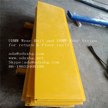 UHMW Wear Rail and UHMW Wear Strips for return &amp; floor rails
