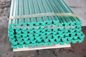 Noise- absorption UHMWPE green color custom plastic guide rail
