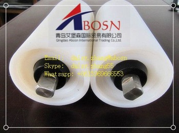 polyethylene V-groove Wheel CNC machined UHMWPE roller for port crane PE roller