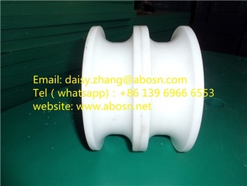HDPE belt conveyor polymer idle CNC machined UHMWPE roller for port crane PE roller